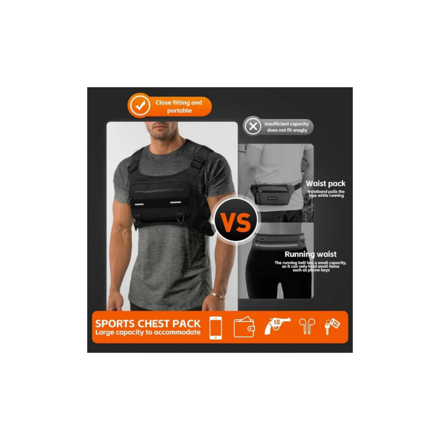 FitMatrix™ Tactical Sport Chest Rig
